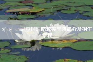 郑州中国消防救援学院简介及招生章程