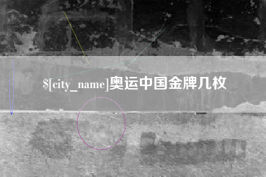 郑州奥运中国金牌几枚