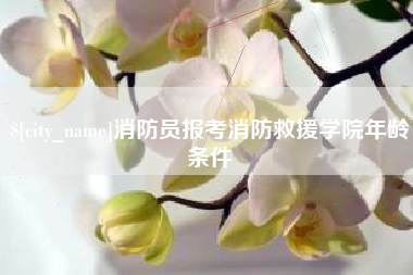 郑州消防员报考消防救援学院年龄条件
