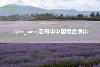 郑州温哥华中国组合滑冰