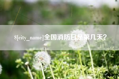 郑州全国消防日是第几天？