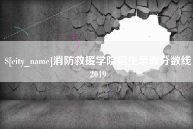 郑州消防救援学院招生录取分数线2019