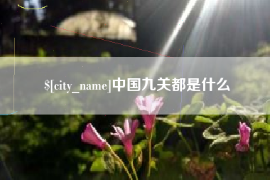 郑州中国九关都是什么