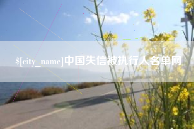郑州中国失信被执行人名单网