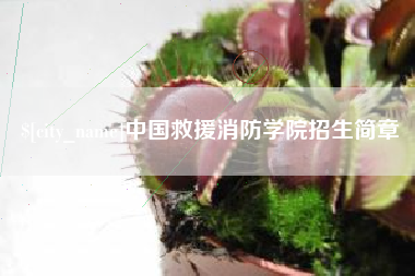 郑州中国救援消防学院招生简章