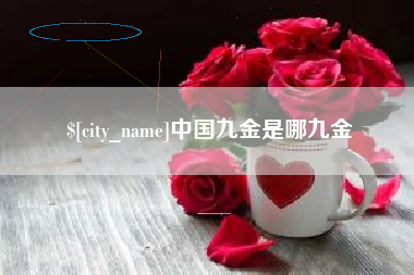 郑州中国九金是哪九金