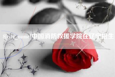 郑州中国消防救援学院在辽宁招生