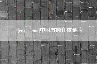 郑州中国有哪几枚金牌