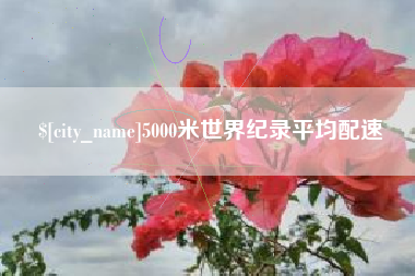 郑州5000米世界纪录平均配速