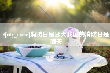 郑州消防日是哪天我国的消防日是哪天