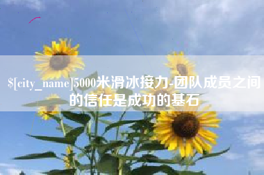 郑州5000米滑冰接力-团队成员之间的信任是成功的基石