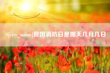 郑州我国消防日是哪天几月几日