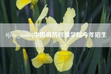 郑州中国消防救援学院今年招生