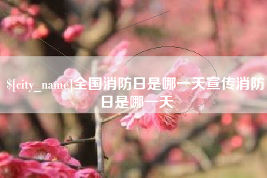 郑州全国消防日是哪一天宣传消防日是哪一天