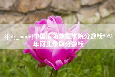 郑州中国消防救援学院分数线2023年河北录取分数线