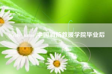 郑州中国消防救援学院毕业后