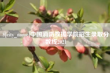 郑州中国消防救援学院招生录取分数线2021