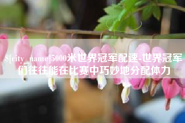 郑州5000米世界冠军配速-世界冠军们往往能在比赛中巧妙地分配体力