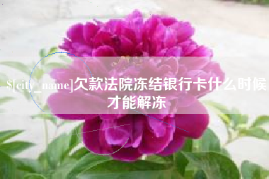 郑州欠款法院冻结银行卡什么时候才能解冻