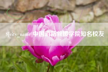 郑州中国消防救援学院知名校友