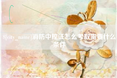 郑州消防中控证怎么考取需要什么条件