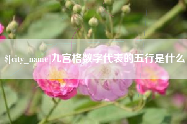 郑州九宫格数字代表的五行是什么