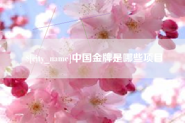 郑州中国金牌是哪些项目