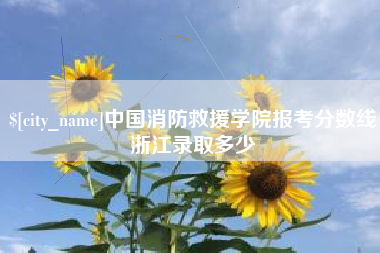 郑州中国消防救援学院报考分数线浙江录取多少